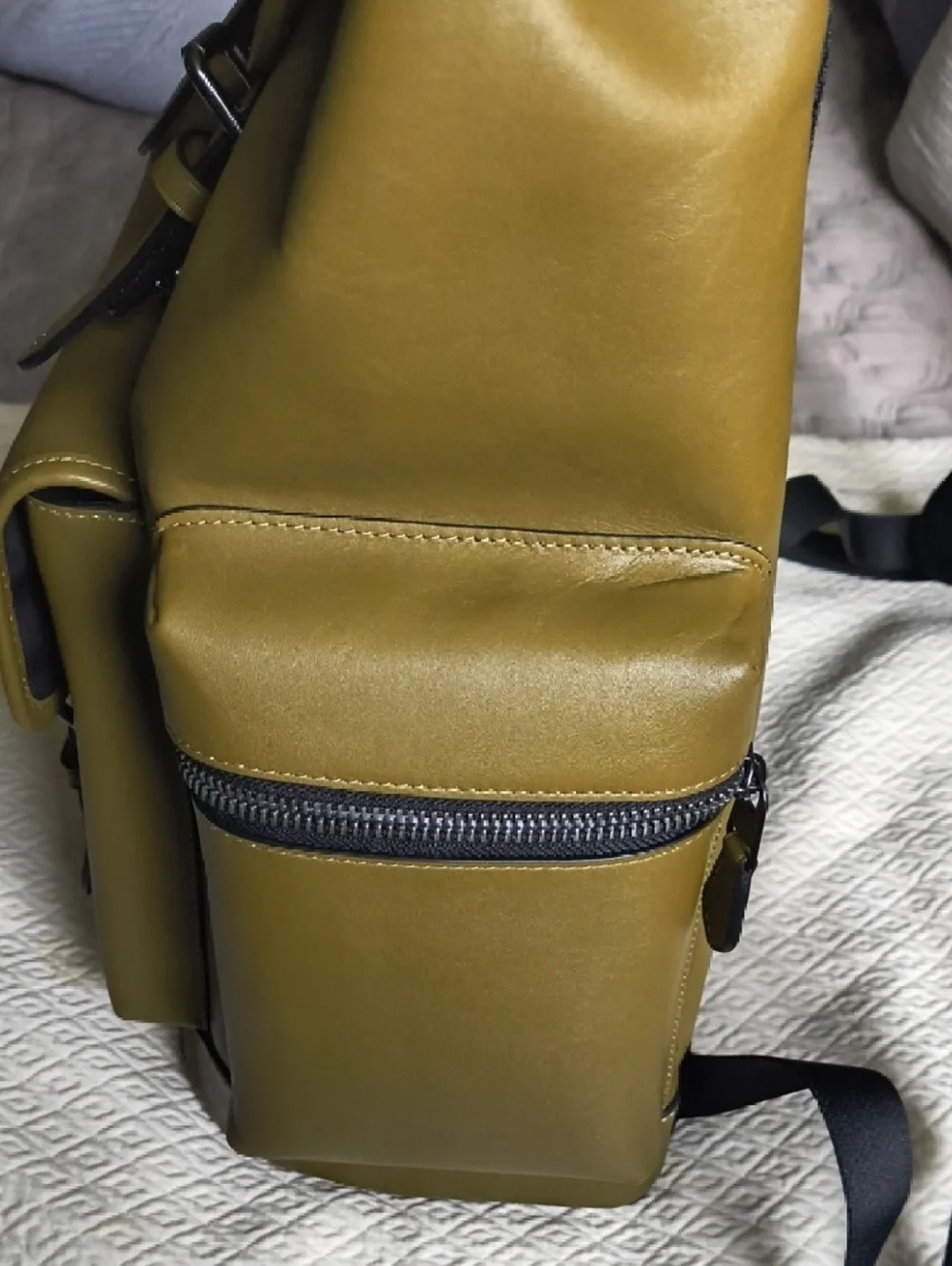 Coach Sprint Backpack smooth leather/Gunmetal/Green